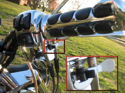 Picture showing in use - throttle locked at desired position